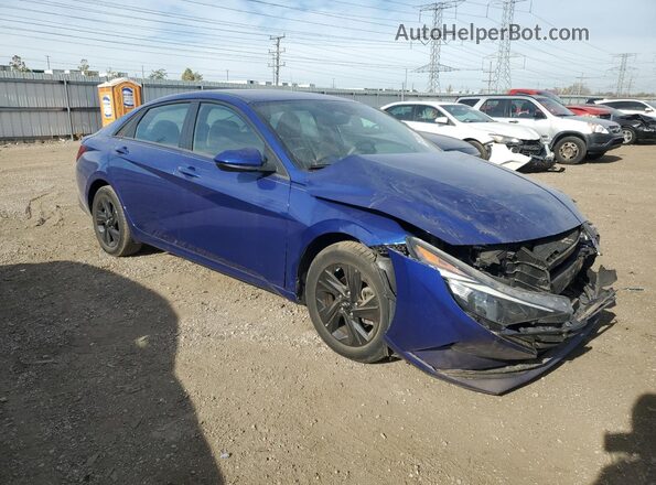 5NPLM4AG4NH068767 2022 HYUNDAI ELANTRA Blue წინა მარჯვენა