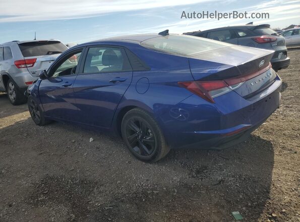 5NPLM4AG4NH068767 2022 HYUNDAI ELANTRA Blue უკანა მარცხენა