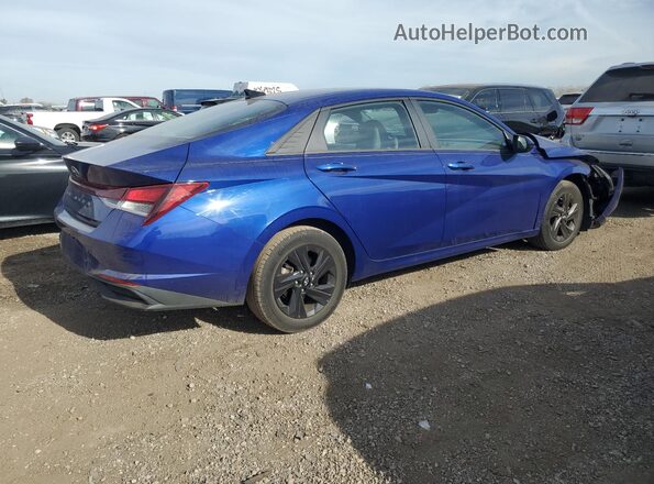 5NPLM4AG4NH068767 2022 HYUNDAI ELANTRA Blue უკანა მარჯვენა