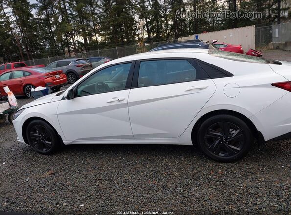 5NPLM4AG7NH053129 2022 HYUNDAI ELANTRA White Widok wnętrza z tyłu