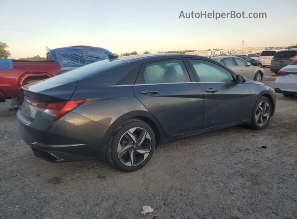5NPLN4AG1NH082025 2022 HYUNDAI ELANTRA Gray Trasero derecho