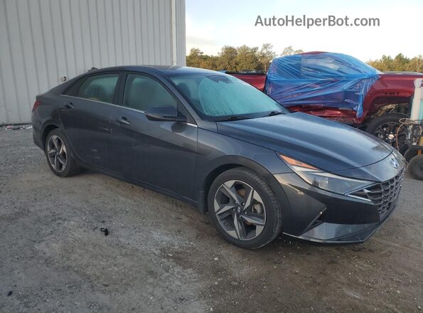 5NPLN4AG1NH082025 2022 HYUNDAI ELANTRA Gray Delantero derecho