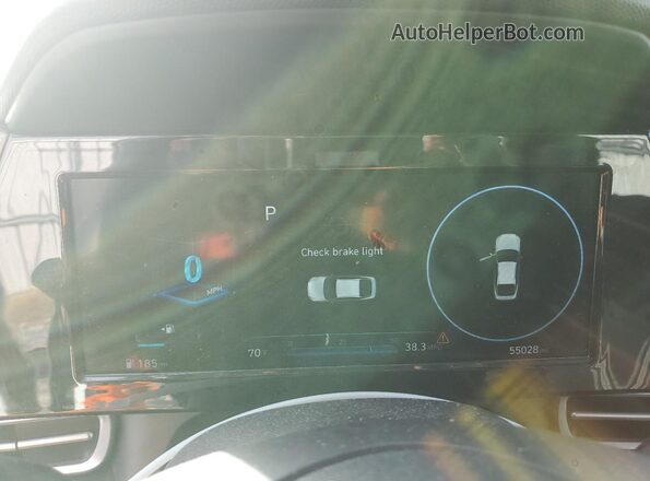 5NPLN4AG3NH063606 2022 HYUNDAI ELANTRA Серебряный Вид щитка приборов
