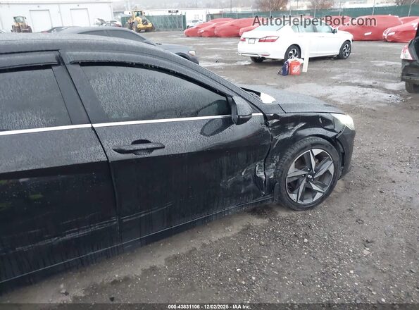 5NPLN4AG4NH075313 2022 HYUNDAI ELANTRA Черный Вид спереди
