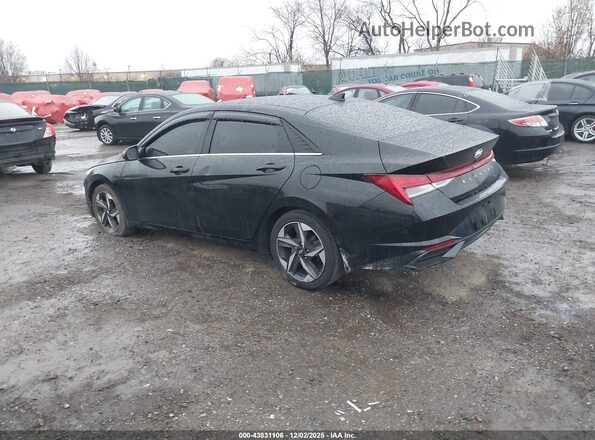 5NPLN4AG4NH075313 2022 HYUNDAI ELANTRA Черный Задняя левая четверть