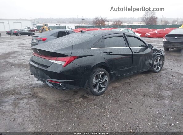 5NPLN4AG4NH075313 2022 HYUNDAI ELANTRA Черный Задняя правая четверть