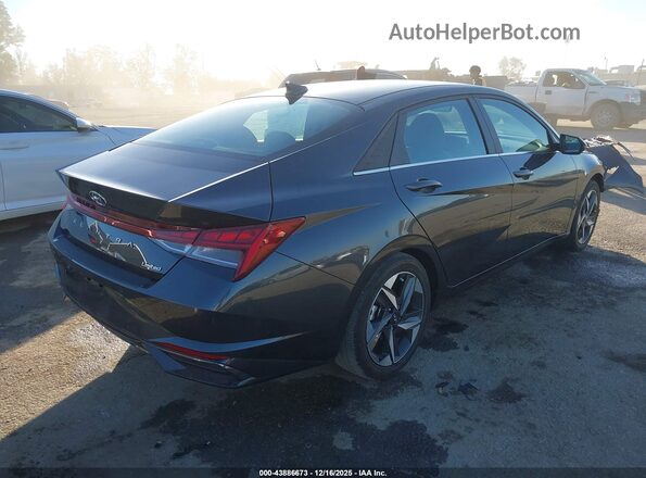 5NPLP4AG3NH069237 2022 HYUNDAI ELANTRA Gray Trasero derecho