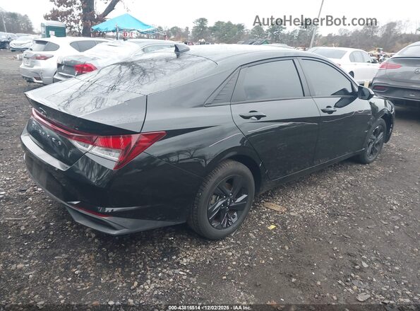 5NPLS4AG6MH017100 2021 HYUNDAI ELANTRA Black Հետևի աջ