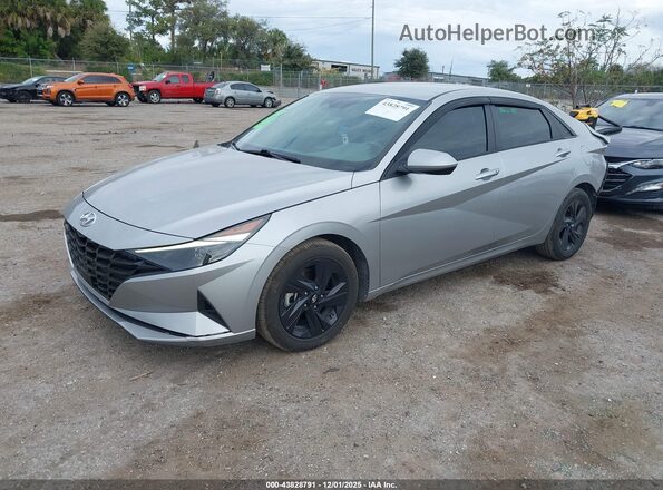 5NPLS4AG8MH007409 2021 HYUNDAI ELANTRA Silver Առջևի ձախ երեք քառորդ տեսարան