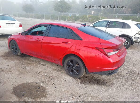 5NPLS4AGXNH059366 2022 HYUNDAI ELANTRA Red Trasero izquierdo