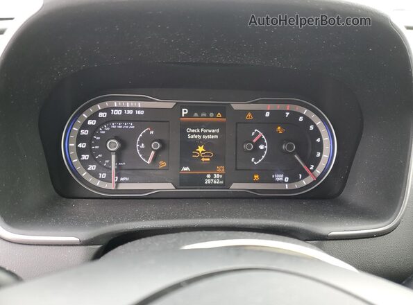 5NTJADAEXRH095400 2024 HYUNDAI SANTA Blue ხელსაწყოთა პანელის ხედი