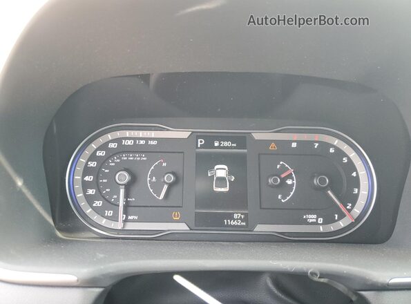 5NTJBDAE6RH094290 2024 HYUNDAI SANTA White Widok zestawu wskaźników