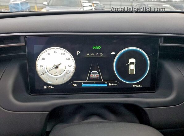 5NTJC4AE9RH089615 2024 HYUNDAI SANTA Black Vista del cuadro de instrumentos