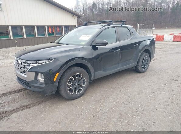 5NTJCDAE5NH036842 2022 HYUNDAI SANTA CRUZ Black Առջևի ձախ երեք քառորդ տեսարան
