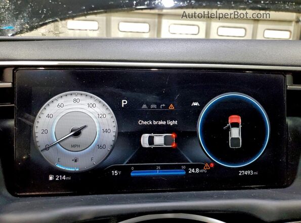 5NTJCDAE5RH090020 2024 HYUNDAI SANTA Black ხელსაწყოთა პანელის ხედი