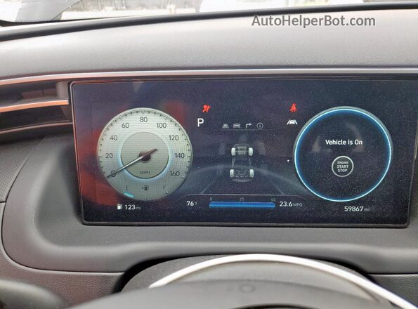 5NTJCDAE7RH087541 2024 HYUNDAI SANTA Black Вид щитка приладів