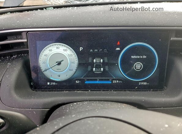 5NTJCDAF2RH094597 2024 HYUNDAI SANTA Black Widok zestawu wskaźników