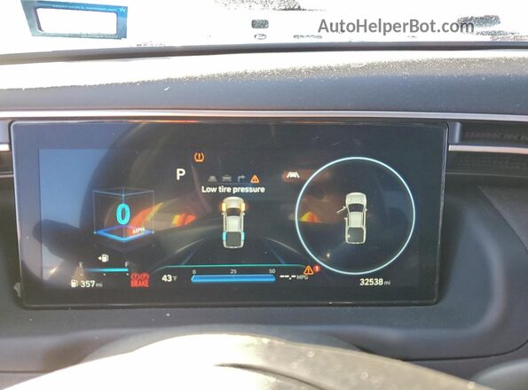 5NTJEDAF9RH080318 2024 HYUNDAI SANTA Tan Instrument cluster view