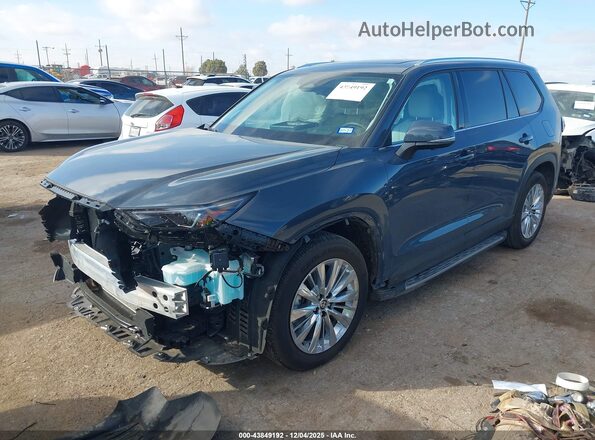 5TDAAAB52SS098271 2025 TOYOTA GRAND HIGHLANDER Blue წინა მარცხენა ხედი სამი მეოთხედიდან