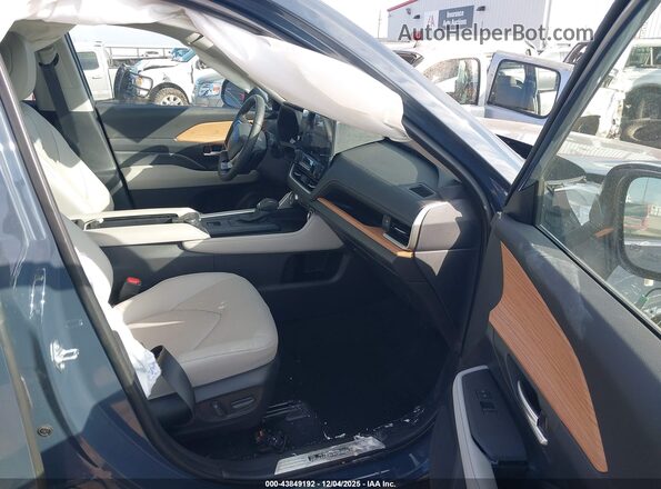 5TDAAAB52SS098271 2025 TOYOTA GRAND HIGHLANDER Blue წინა სალონის ხედი