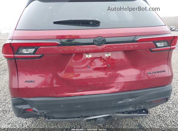 5TDAAAB55SS094795 2025 TOYOTA GRAND HIGHLANDER Burgundy წინა ხედი