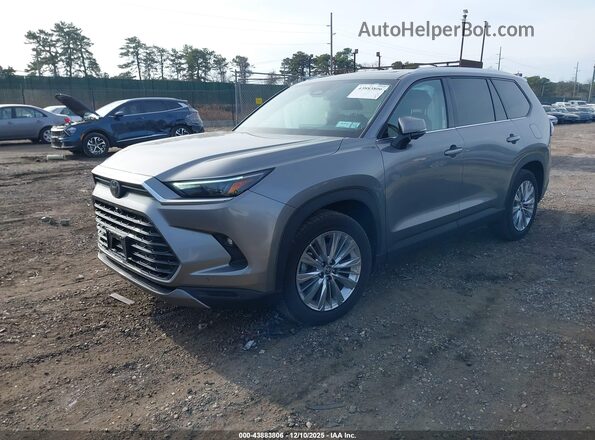 5TDAAAB5XSS072663 2025 TOYOTA GRAND HIGHLANDER Gray წინა მარცხენა ხედი სამი მეოთხედიდან