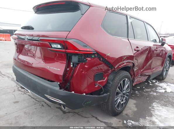 5TDADAB5XSS021929 2025 TOYOTA HIGHLANDER HYBRID Red Widok z przodu