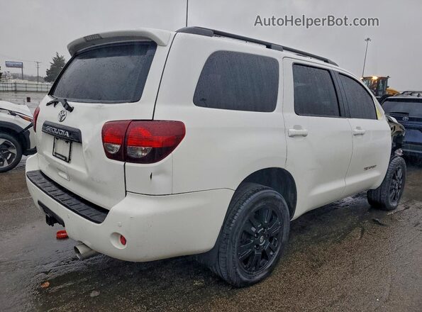 5TDBY5G10JS158737 2018 TOYOTA SEQUOIA White უკანა მარჯვენა