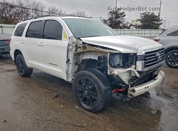 5TDBY5G10JS158737 2018 TOYOTA SEQUOIA White წინა მარჯვენა