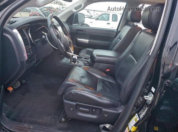 5TDBY5G10JS164022 2018 TOYOTA SEQUOIA Black წინა სალონის ხედი