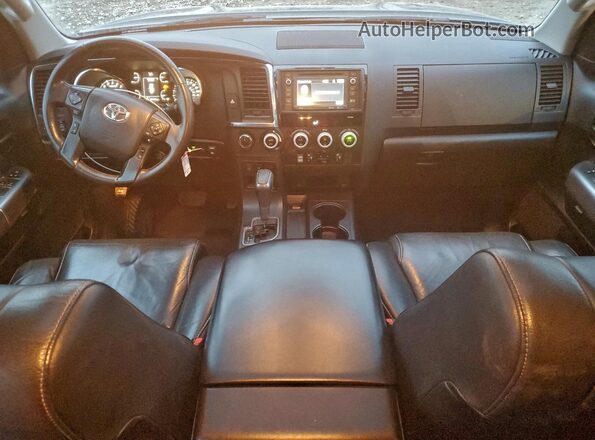 5TDBY5G10JS164022 2018 TOYOTA SEQUOIA Black წინა პანელის ხედი