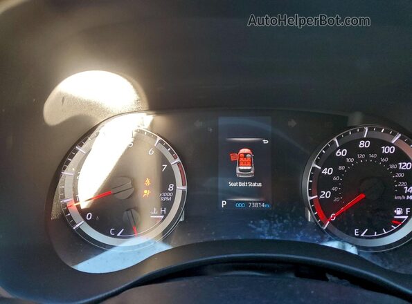 5TDBZRBH2LS003313 2020 TOYOTA HIGHLANDER Gray Widok zestawu wskaźników