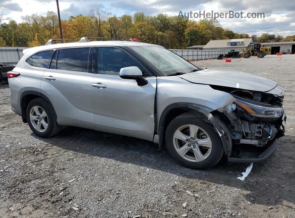 5TDBZRBH2NS592219 2022 TOYOTA HIGHLANDER Gray Przód prawy