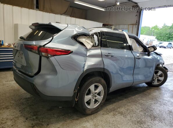 5TDBZRBH4NS237097 2022 TOYOTA HIGHLANDER Blue Tył prawy