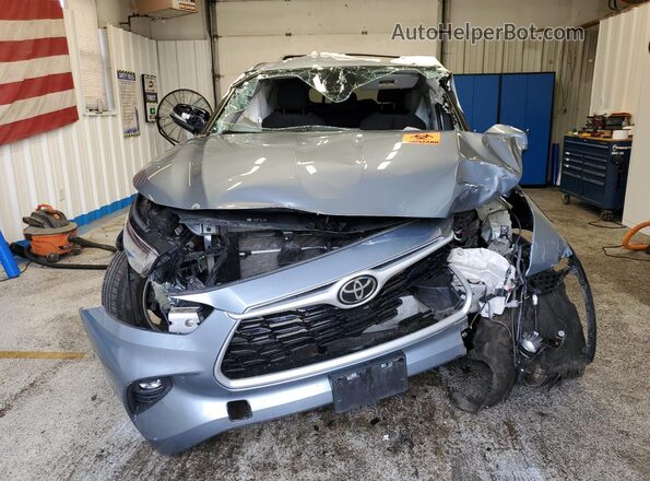 5TDBZRBH4NS237097 2022 TOYOTA HIGHLANDER Blue Widok z przodu