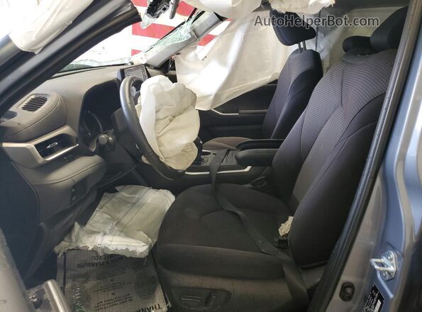 5TDBZRBH4NS237097 2022 TOYOTA HIGHLANDER Blue Widok wnętrza z przodu