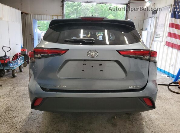 5TDBZRBH4NS237097 2022 TOYOTA HIGHLANDER Blue Widok z tyłu
