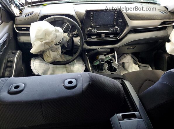 5TDBZRBH4NS237097 2022 TOYOTA HIGHLANDER Blue Widok deski rozdzielczej