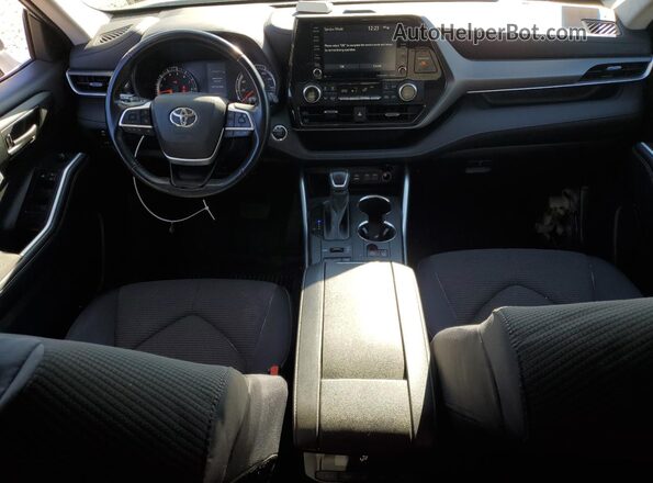 5TDBZRBH9NS164972 2022 TOYOTA HIGHLANDER Silver Widok deski rozdzielczej