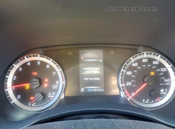 5TDBZRBH9NS164972 2022 TOYOTA HIGHLANDER Silver Widok zestawu wskaźników