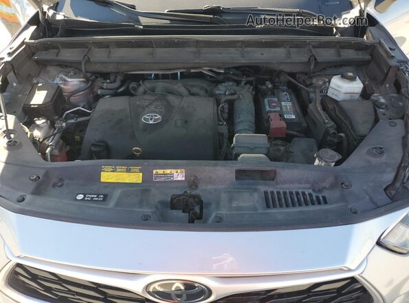 5TDCZRBH6LS504709 2020 TOYOTA HIGHLANDER Silver Engine compartment view