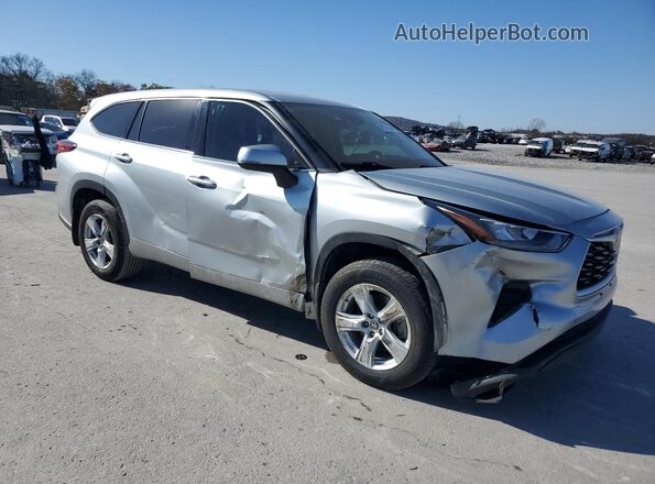 5TDCZRBH6LS504709 2020 TOYOTA HIGHLANDER Silver Front right
