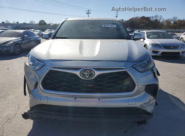 5TDCZRBH6LS504709 2020 TOYOTA HIGHLANDER Silver Front view