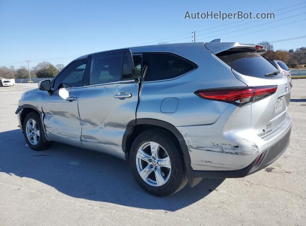 5TDCZRBH6LS504709 2020 TOYOTA HIGHLANDER Silver Rear left
