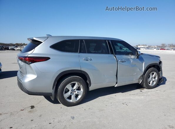 5TDCZRBH6LS504709 2020 TOYOTA HIGHLANDER Silver Rear right