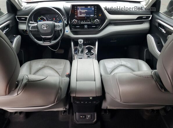5TDDBRCH8MS520077 2021 TOYOTA LIMITED Silver Dashboard view
