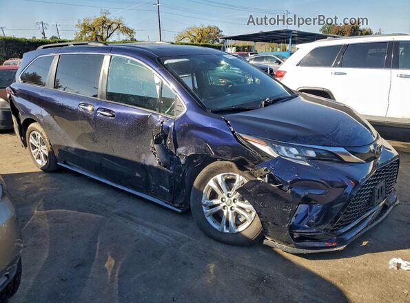 5TDDSKFC1MS023847 2021 TOYOTA SIENNA Blue Przód prawy
