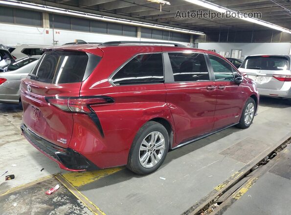 5TDDSKFC7MS006342 2021 TOYOTA SIENNA Red Rear right