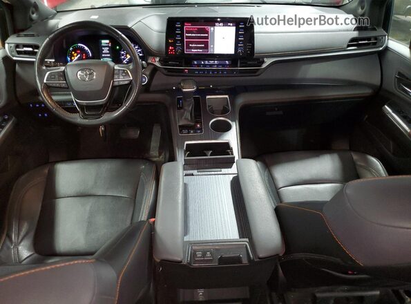 5TDDSKFC7MS006342 2021 TOYOTA SIENNA Red Dashboard view