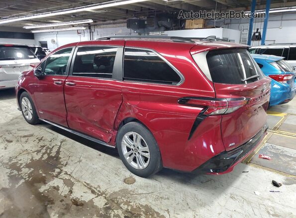 5TDDSKFC7MS006342 2021 TOYOTA SIENNA Red Rear left